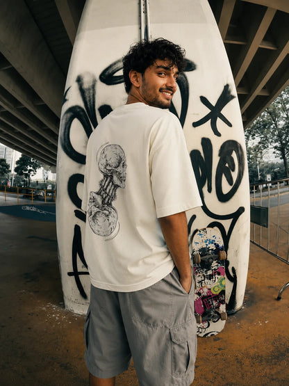 Duality Skull Oversized Tee