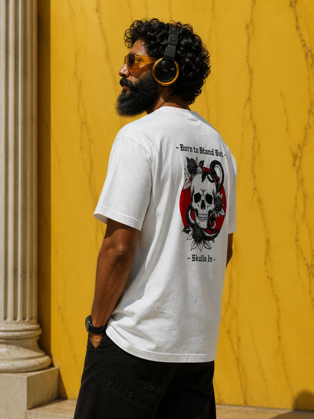 Crimson Eclipse Oversized Tee