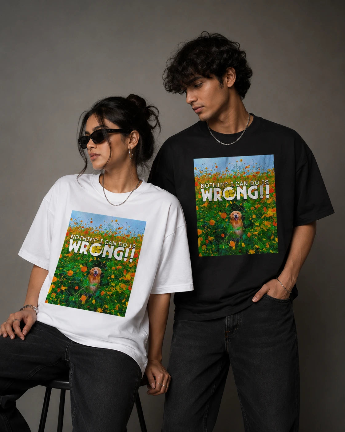 Golden Chaos Oversized T-Shirt