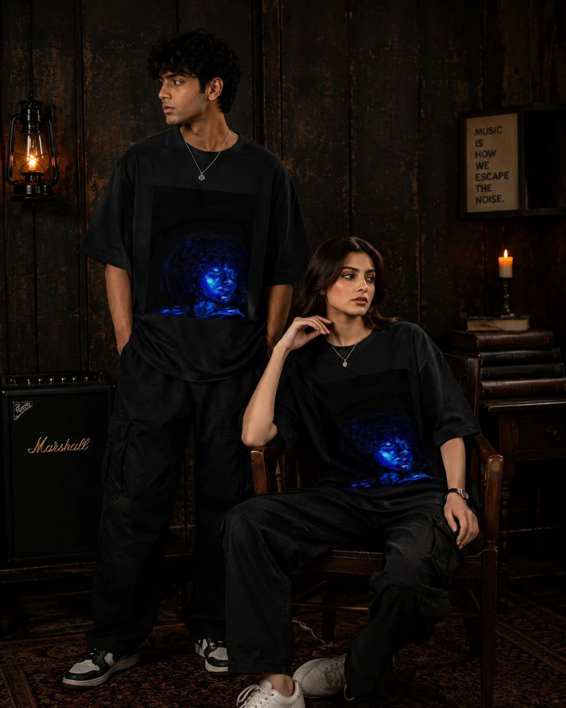 Blue Reverie Oversized T-Shirt