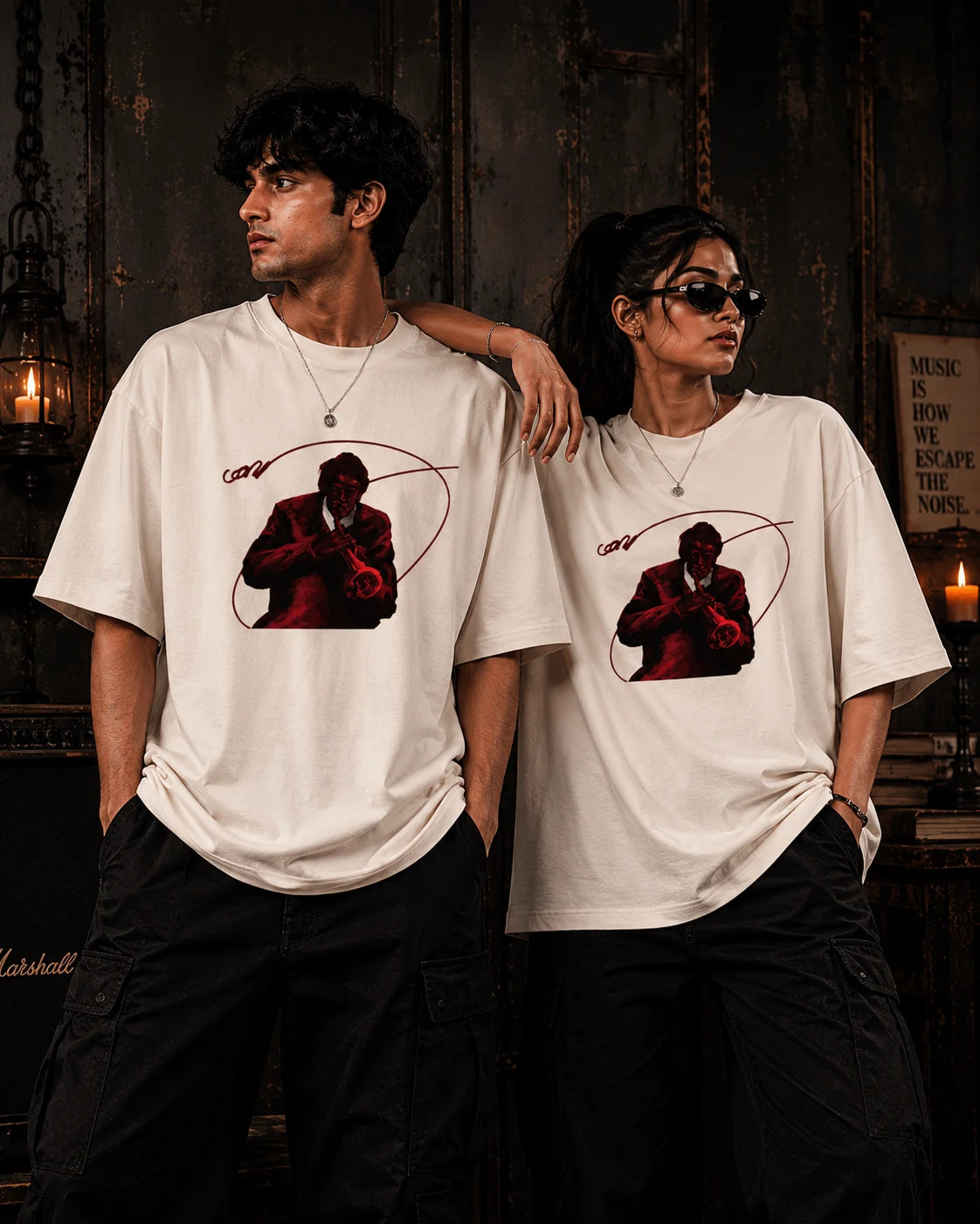 Red Note Oversized T-Shirt
